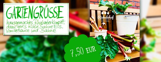 Gartengrüsse mit Rhabarber